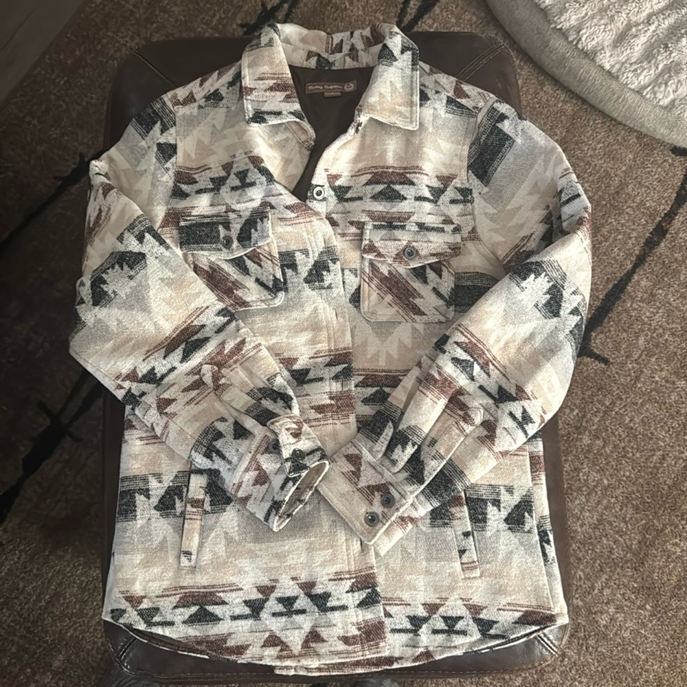 Aztec lined shacket NWT - image 1